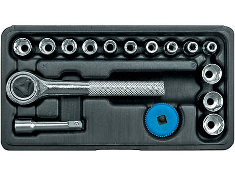TRUSA 16 CHEI NO NAME 58160 TUBULARE 4 - 13MM, 1/4 NO NAME - scule electrice si unelte profesionale - BricoMart