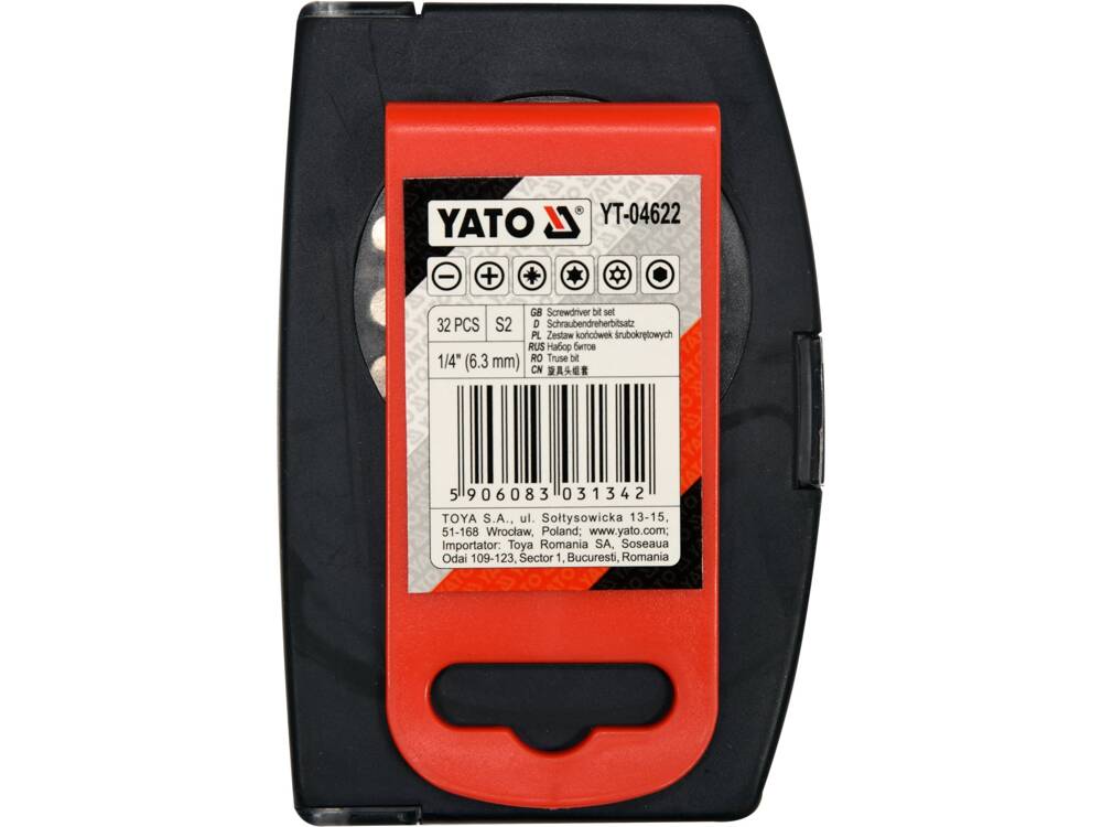 TRUSA 32 BITI YATO YT - 04622 CU ADAPTOR YATO - scule electrice si unelte profesionale - BricoMart
