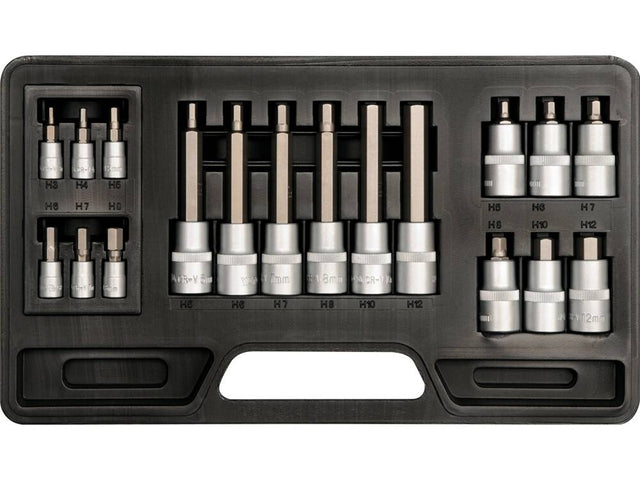 TRUSA BITI 18 YATO YT-7752 BUC, 3-12MM HEX YATO - scule electrice si unelte profesionale - BricoMart