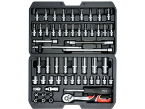 TRUSA CHEI TUBULARE+ YATO YT-14501 BITI 1/4, 56 BUC YATO - scule electrice si unelte profesionale - BricoMart