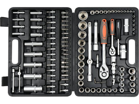 TRUSA TUBULARE 1/2 - 1/4, STHOR 58685 108 PIESE STHOR - scule electrice si unelte profesionale - BricoMart