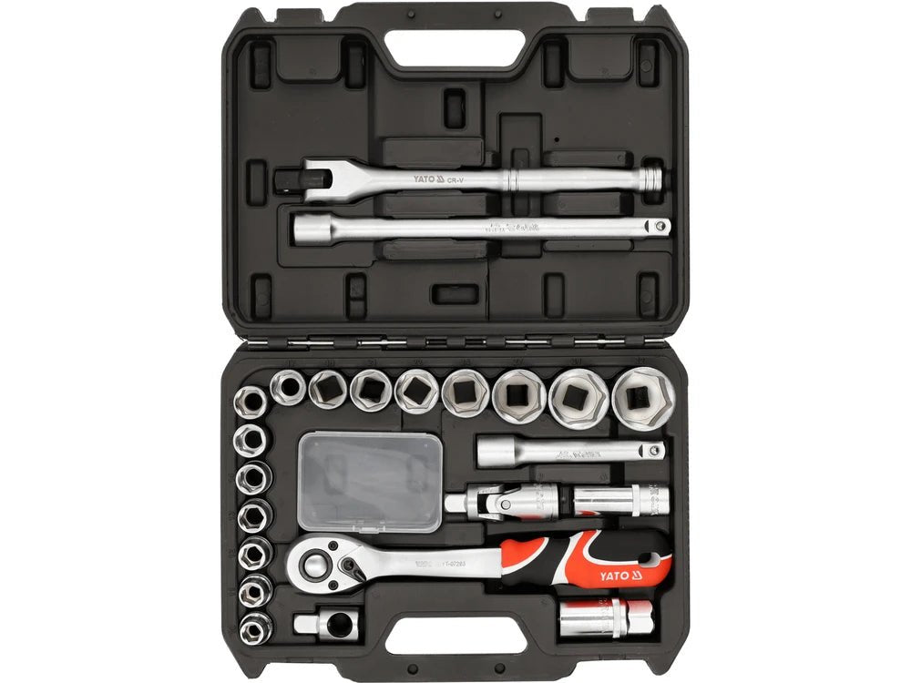 TRUSA TUBULARE 1/2" 24 PIESE Yato YT - 12662 Yato - scule electrice si unelte profesionale - BricoMart
