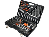 TRUSA TUBULARE 1/2 - 3/8 - 1/4, STHOR 58693 225 PIESE STHOR - scule electrice si unelte profesionale - BricoMart