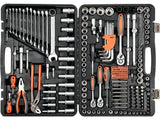 TRUSA TUBULARE 1/2 - 3/8 - 1/4, STHOR 58693 225 PIESE STHOR - scule electrice si unelte profesionale - BricoMart