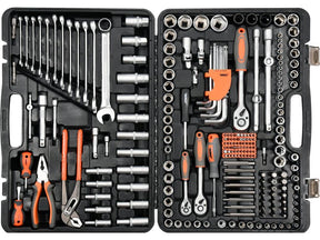 TRUSA TUBULARE 1/2 - 3/8 - 1/4, STHOR 58693 225 PIESE STHOR - scule electrice si unelte profesionale - BricoMart