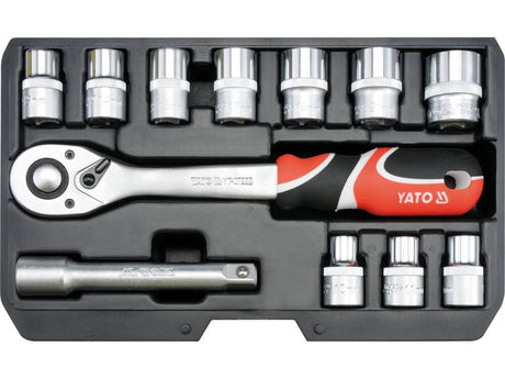 TRUSA TUBULARE 1/2, YATO YT - 38671 12 PIESE YATO - scule electrice si unelte profesionale - BricoMart