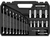 TRUSA TUBULARE 1/4", 3/8" 92 PIESE Yato YT - 38785 Yato - scule electrice si unelte profesionale - BricoMart