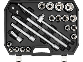 TRUSA TUBULARE 3/4'' 21 PIESE Yato YT - 13351 - 19.0 mm, 50 mm, 400 mm, 450 mm Yato - scule electrice si unelte profesionale - BricoMart