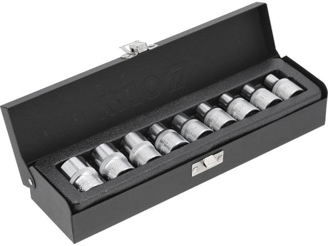 TRUSA TUBULARE CR-V, YATO YT-0521 9 BUC, E10-E24 YATO - scule electrice si unelte profesionale - BricoMart