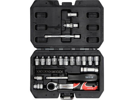 TRUSA TUBULARE SPLINE YATO YT - 38650 1/4, 29 PIESE YATO - scule electrice si unelte profesionale - BricoMart