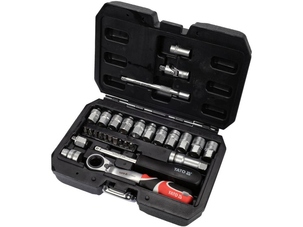 TRUSA TUBULARE SPLINE YATO YT - 38650 1/4, 29 PIESE YATO - scule electrice si unelte profesionale - BricoMart