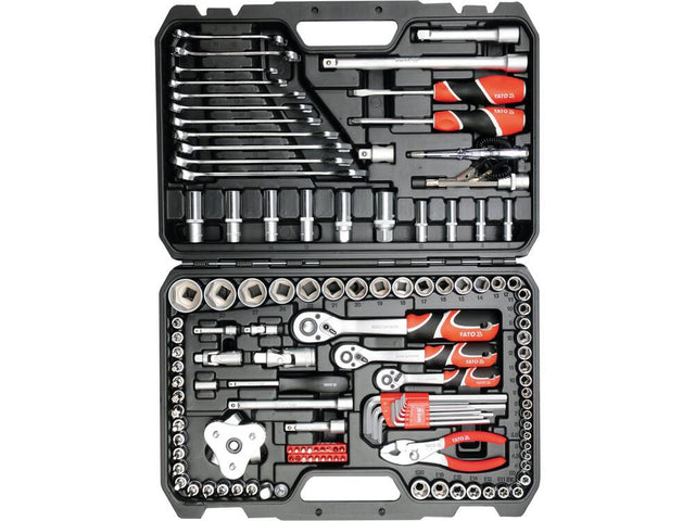 TRUSA TUBULARE YATO YT - 38875 126 PIESE 1/2 - 3/8 - 1/4 YATO - scule electrice si unelte profesionale - BricoMart
