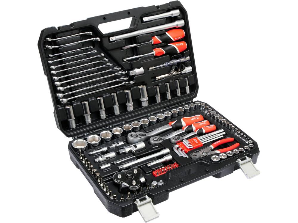 TRUSA TUBULARE YATO YT - 38875 126 PIESE 1/2 - 3/8 - 1/4 YATO - scule electrice si unelte profesionale - BricoMart