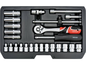 TRUSA TUBULARE+ANTRENOR, 25 YATO YT-14461 BUC, 1/4 YATO - scule electrice si unelte profesionale - BricoMart
