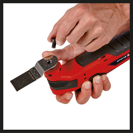 Unealta multifunctionala electrica pe acumulator Einhell TC - MG 18 Li - Solo Power X - Change (18 V, litiu - ion, fixare magnetica a sculei, electronica de viteza, inclusiv accesorii, fara acumulator sau incarcator Einhell - scule electrice si unelte profesionale - BricoMart