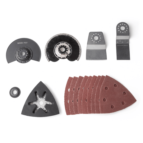 Unealta multifunctionala pe acumulator Einhell VARRITO Power X - Change, Li - Ion, 18 V, 22.000 pana la 40.000 rpm, control electronic al vitezei, sistem de fixare rapida, suport magnetic pentru scule, fara baterie si incarcator Einhell - scule electrice si unelte profesionale - BricoMart