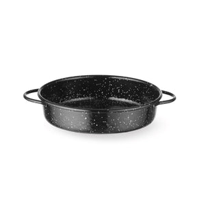 Vas de gatit tip caserola cu finisaj emailat, ⌀200x(H)45mm