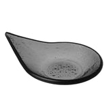 Vas de sticla neagra cu picatura de ploaie Vetro fingerfood, 80x100mm Fine Dine