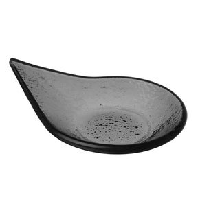 Vas de sticla neagra cu picatura de ploaie Vetro fingerfood, 80x100mm Fine Dine