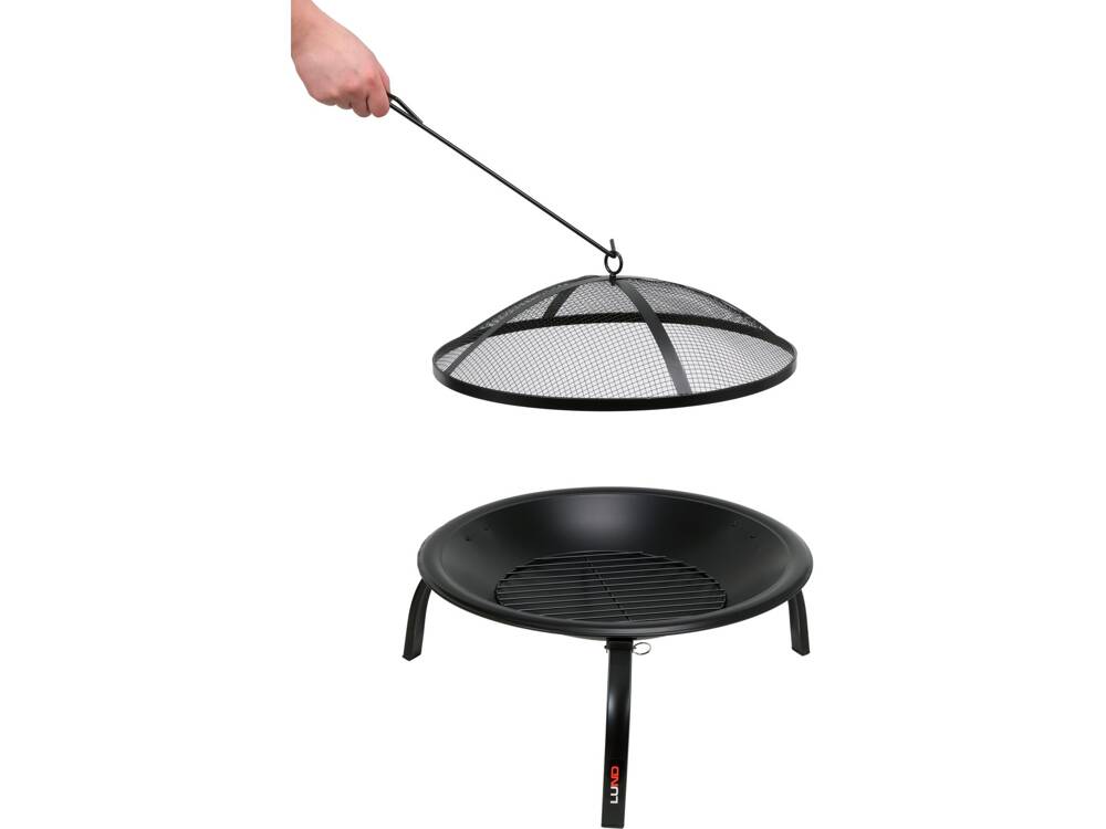 VATRA DE OTEL LUND 99912 CU PICIOARE RABATABILE, 56X39CM LUND - scule electrice si unelte profesionale - BricoMart