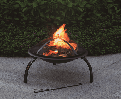 VATRA DE OTEL LUND 99912 CU PICIOARE RABATABILE, 56X39CM LUND - scule electrice si unelte profesionale - BricoMart
