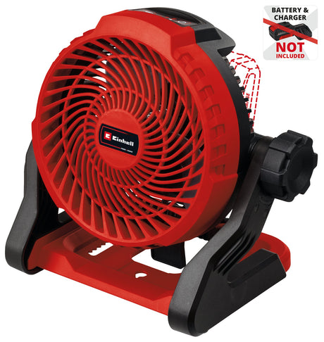 Ventilator pe acumulator Einhell GE - CF 18/2200 Li - Solo Power X - Change (18 V, Li - ion, 3 setari de viteza, cap ventilator rotativ la 360°, furnizat fara acumulator sau incarcator Einhell - scule electrice si unelte profesionale - BricoMart