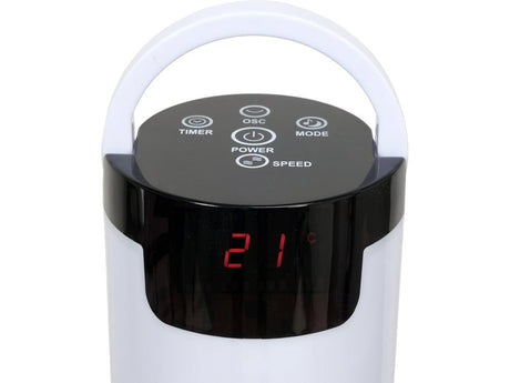 VENTILATOR TURN, AFISAJ LED, 50W, INALTIME 81CM Lund 66841 - 81 cm, 1.5 m, 2.3 kg Lund - scule electrice si unelte profesionale - BricoMart