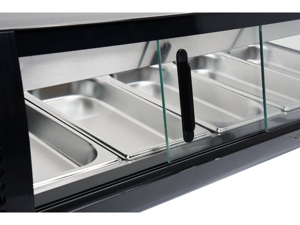 VITRINA FIRGORIFICA 5X1/3 YATO YG-05001 GN, 135X42X26,5CM YATO - scule electrice si unelte profesionale - BricoMart