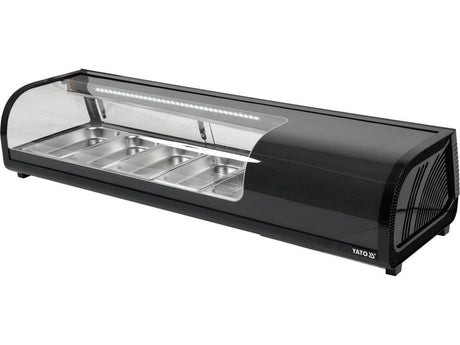 VITRINA FIRGORIFICA 5X1/3 YATO YG-05001 GN, 135X42X26,5CM YATO - scule electrice si unelte profesionale - BricoMart