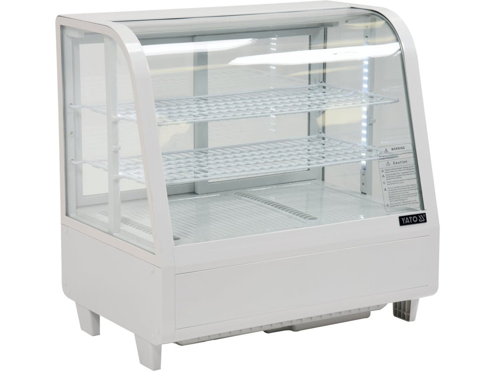 VITRINA FIRGORIFICA DE PREZENTARE 100L 68X45X67CM - ALB Yato YG - 05021 - Vitrine frigorifice, rezistent Yato - scule electrice si unelte profesionale - BricoMart