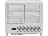 VITRINA FIRGORIFICA DE PREZENTARE 100L 68X45X67CM - ALB Yato YG - 05021 - Vitrine frigorifice, rezistent Yato - scule electrice si unelte profesionale - BricoMart