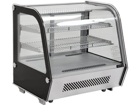 VITRINA FIRGORIFICA DE PREZENTARE 120L 70.2X56.8X68.6CM - ARGINTIU Yato YG - 05025 - Vitrine frigorifice, rezistent Yato - scule electrice si unelte profesionale - BricoMart