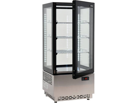 VITRINA FIRGORIFICA PRAJITURI, YATO YG-05060 78L, 43X39X98CM - NEGRU YATO - scule electrice si unelte profesionale - BricoMart