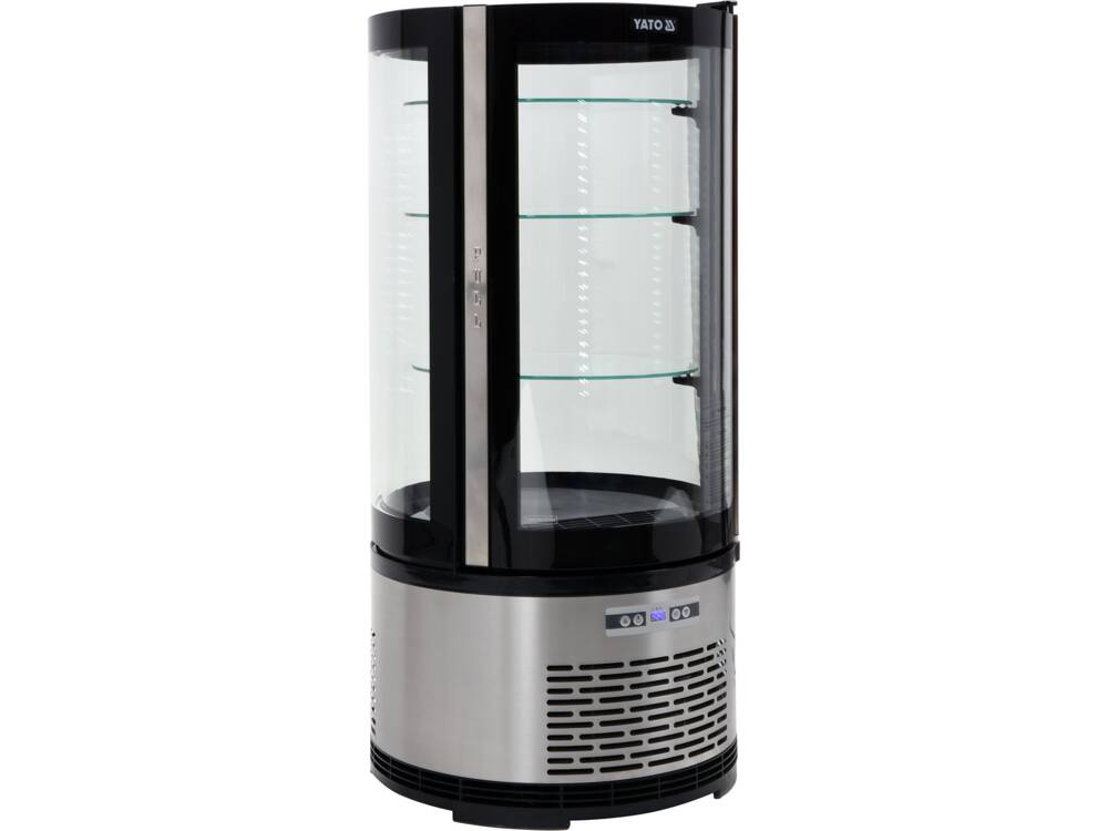 VITRINA FIRGORIFICA PRAJITURI, YATO YG-05094 100L, 48X48X103CM YATO - scule electrice si unelte profesionale - BricoMart