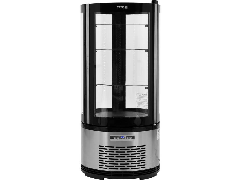 VITRINA FIRGORIFICA PRAJITURI, YATO YG-05094 100L, 48X48X103CM YATO - scule electrice si unelte profesionale - BricoMart