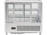 VITRINA FIRGORIFICA YATO YG-05022 , 160W, 100L, 68X45X67CM , dezghetare automata , geam securizat, LED , , YATO - scule electrice si unelte profesionale - BricoMart