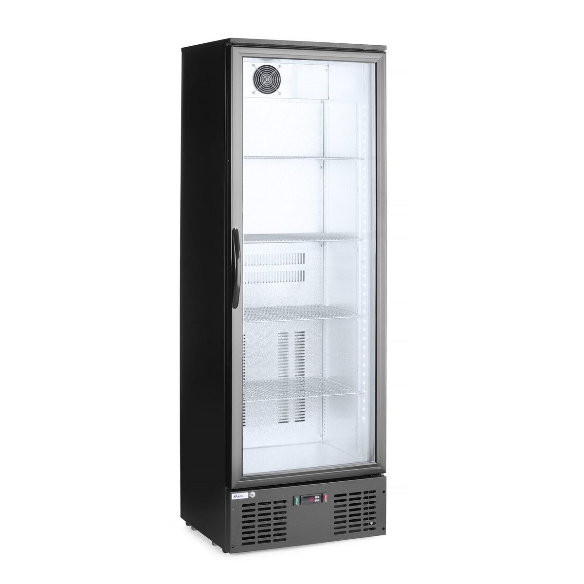 Vitrina frigorifica de prezentare interval temp. 2/10 C, 195 W, corp inox, ARKTIC by Hendi, 600x530x(H)1820 mm 300 Litri, Clasa energetica E