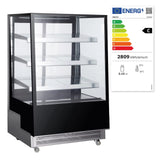 Vitrina frigorifica de prezentare interval temp. 2/6?C, 490 W corp inox, ARKTIC by Hendi, 900x805x(H)1445, 500 Litri, Clasa energetica C