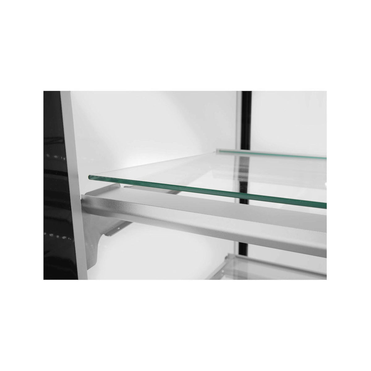 Vitrina frigorifica de prezentare interval temp. 2/6?C, corp inox, 300 litri, 480 W ARKTIC by Hendi, 915x675x(H)1210 mm, Clasa energetica C
