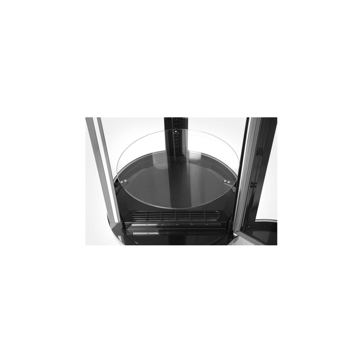 Vitrina frigorifica de prezentare interval temp. -2/8 C, 210 W, corp inox, ARKTIC by Hendi, 480x(H)1030 mm, 100 L, Clasa energetica C