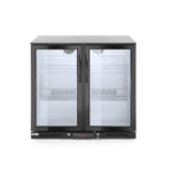 Vitrina frigorifica pentru bar, 198L, 2 usi batante, iluminat LED, 900x500x(H)900mm