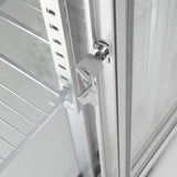 Vitrina frigorifica pentru bar Candour de 198 l cu usa dubla, otel inoxidabil, Barmatic