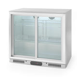 Vitrina frigorifica pentru bar Candour de 198 l cu usa dubla, otel inoxidabil, Barmatic