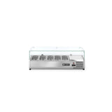 Vitrina frigorifica tip display, capacitate 5 x GN 1/4, ARKTIC by Hendi, corp inox, interval temperatura +2/+8 gr C,1200x335x(H)430