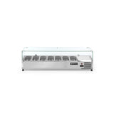 Vitrina frigorifica tip display, capacitate 5 x GN 1/4, ARKTIC by Hendi, corp inox, interval temperatura +2/+8 gr C,1200x335x(H)430