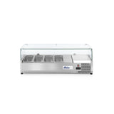Vitrina prezentare Hendi, interval temp. -2/8?C, 180W, corp inox, ARKTIC by Hendi, 1205x395x(H)430, 4 vase  GN 1/3