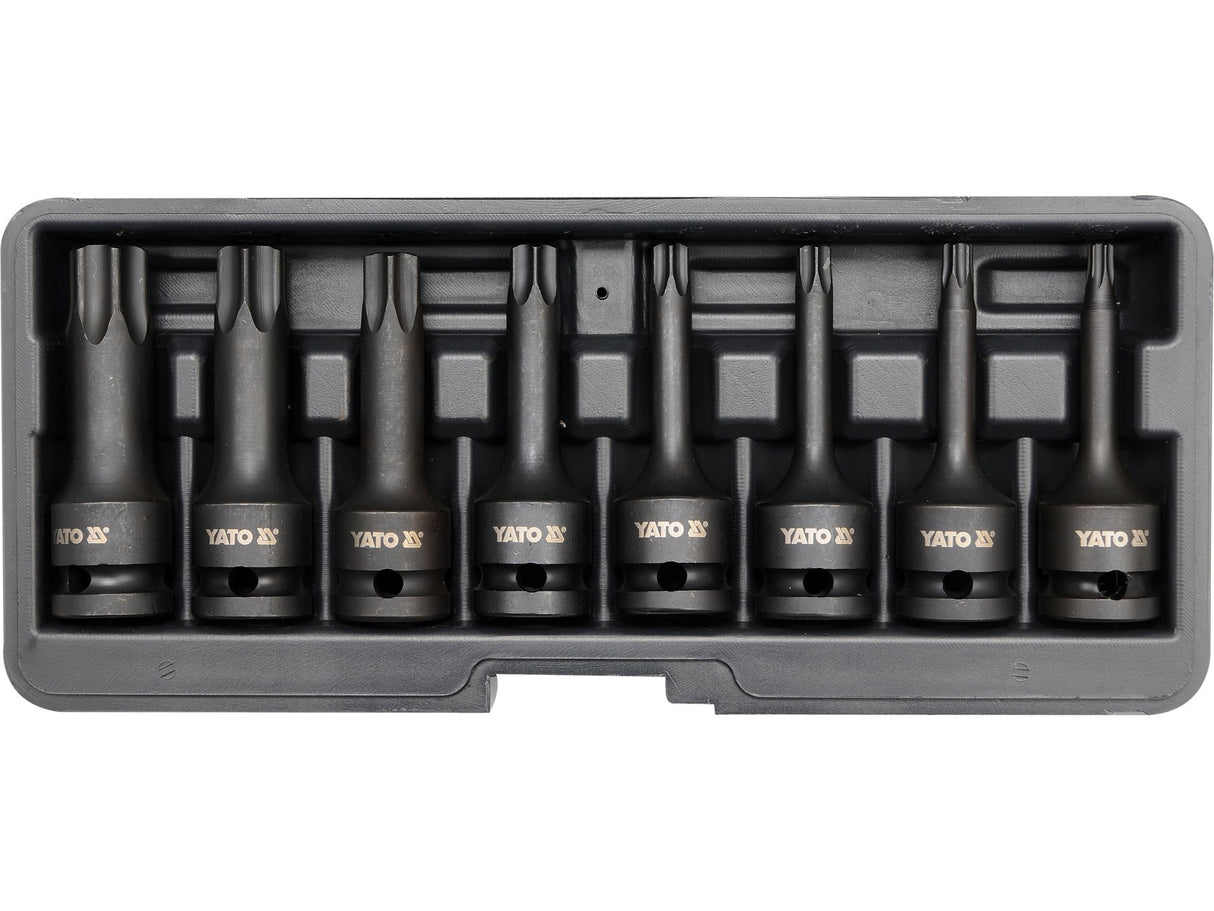 SET 8 CHEI YATO YT-1065 TUBULARE DE IMPACT, TORX 1/2