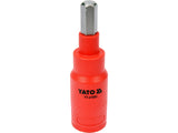 HATSZÖGŰ FEJ 8, YATO YT-21083 VDE, 3/8"-OS ADAPTERREL, 75MM 
