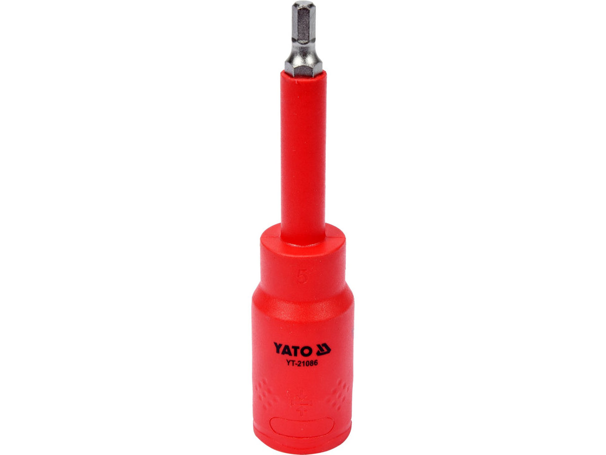 HATSZÖGŰ FEJ 5, YATO YT-21086 VDE, 1/2 ADAPTERREL, 120MM 