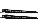 YATO YT-33923 HCS Fűrészlapok 150 mm, 8 fogú/hüvely, 2 darab 